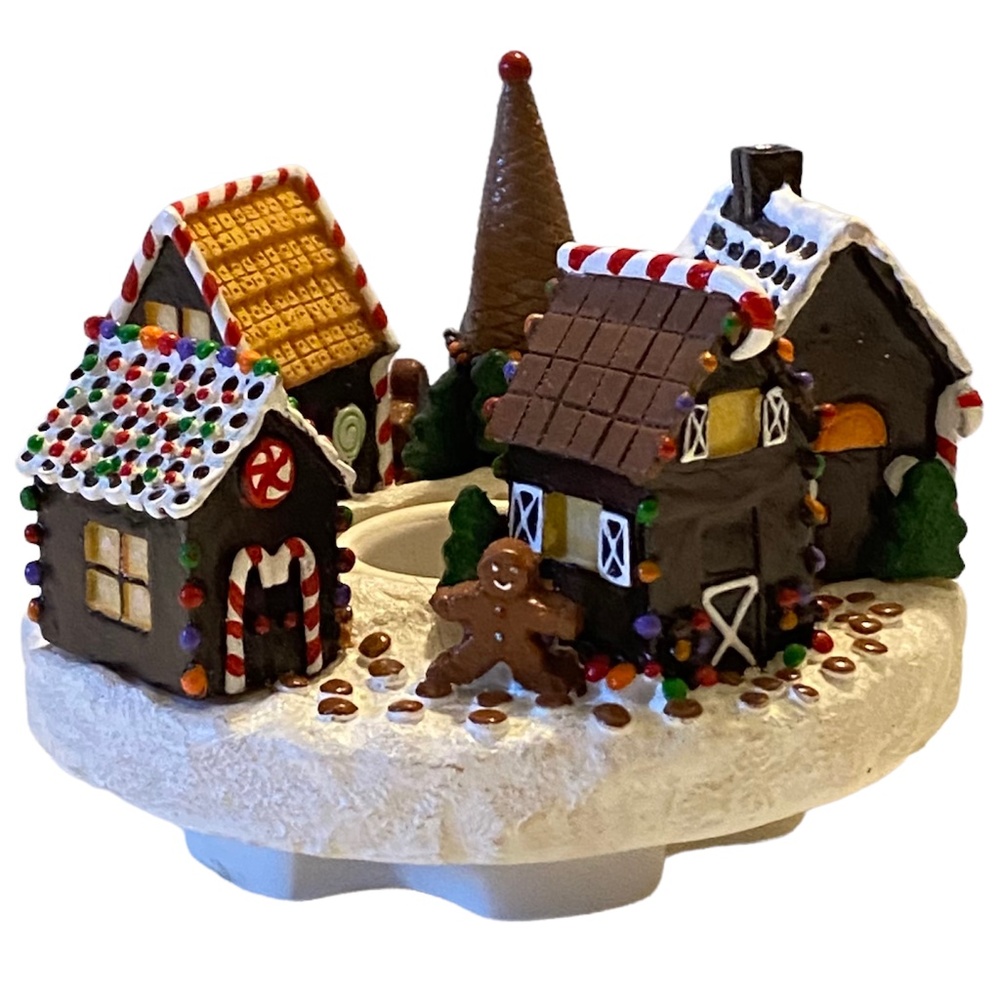 Candle Capper - Old Virginia Company Gingerbread Houses NWOT